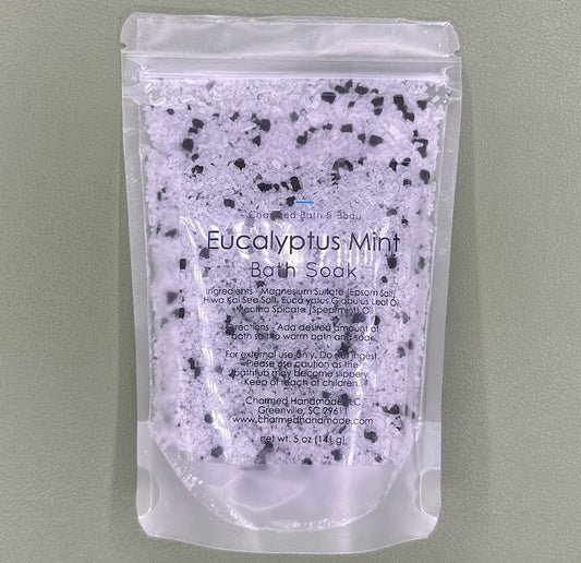 Eucalyptus & Spearmint Bath Salt Pouch