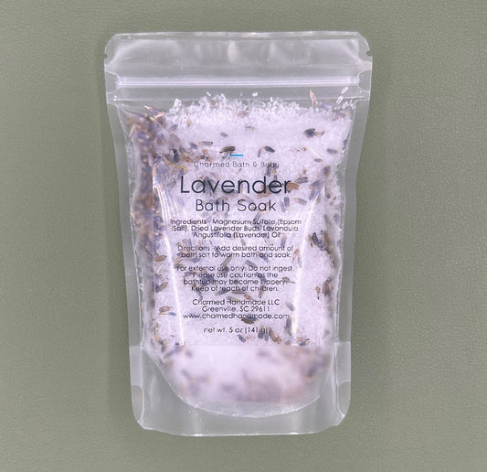 Lavender Bath Salt Pouch
