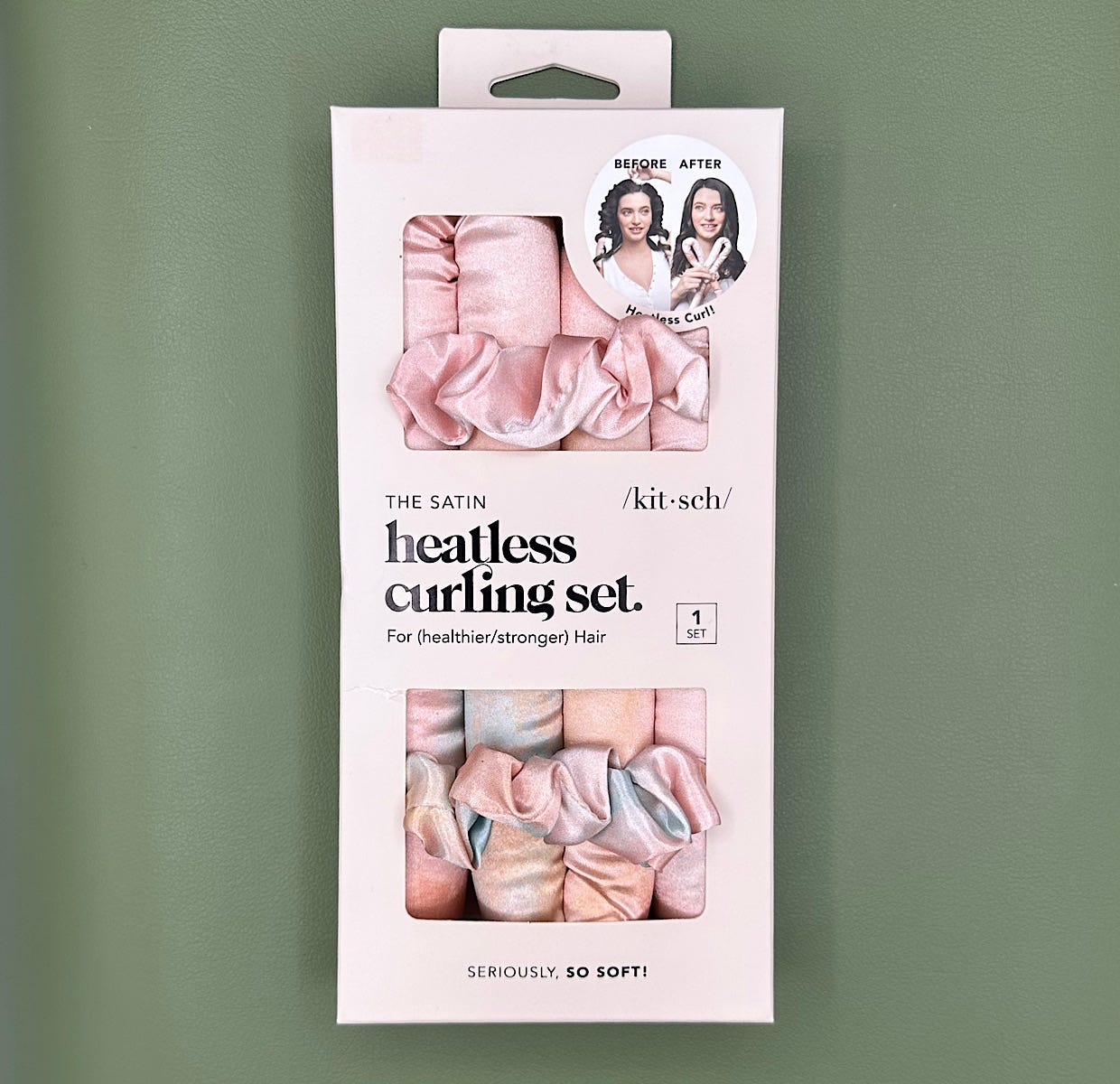 Satin Heatless Curling Set