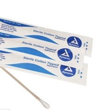 Sterile Cotton Tip Wood Applicators/Swabs
